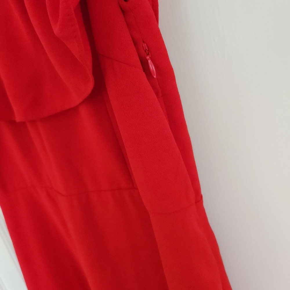 Goldie Red Off-Shoulder Ruffle Dress - Picture 6 of 10